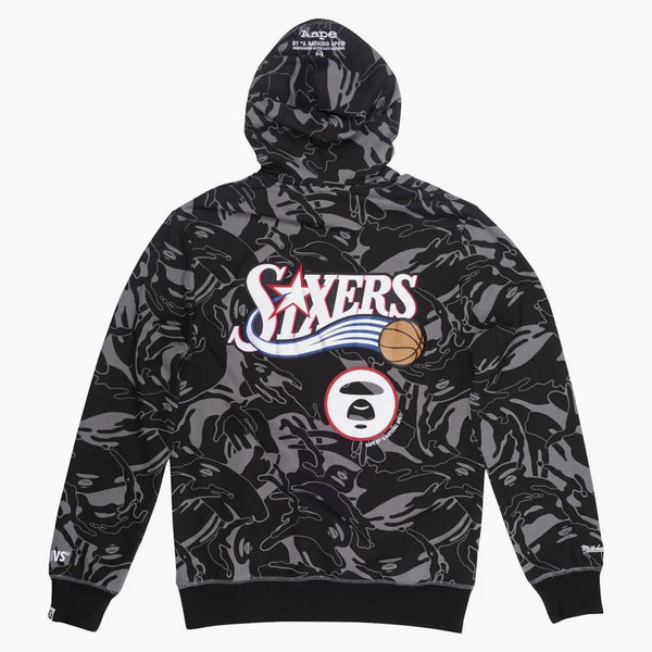AAPE X Mitchell & Ness Philadelphia 76ers Black