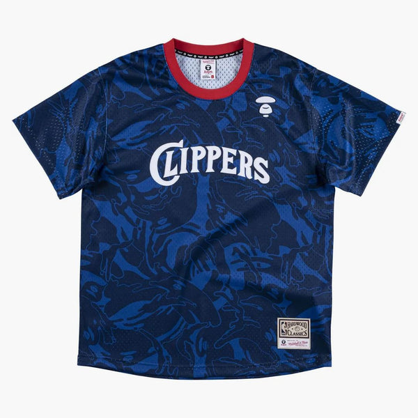 AAPE X Mitchell & Ness San Diego Clipper BP Jersey Navy