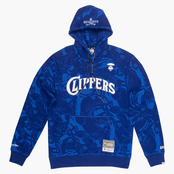 AAPE X Mitchell & Ness San Diego Clipper Hoodie Navy