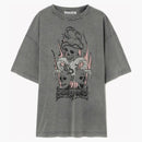 Acne Studios Crew Neck Graphic Regular Fit T-shirt Faded Black