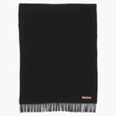 Acne Studios Fringe Oversized Wool Scarf Black