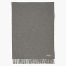 Acne Studios Fringe Oversized Wool Scarf Grey Melange