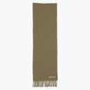 Acne Studios Fringe Wool Scarf Khaki Green