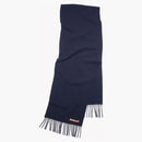 Acne Studios Fringe Wool Scarf Navy Blue