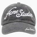 Acne Studios Logo Baseball Cap Black