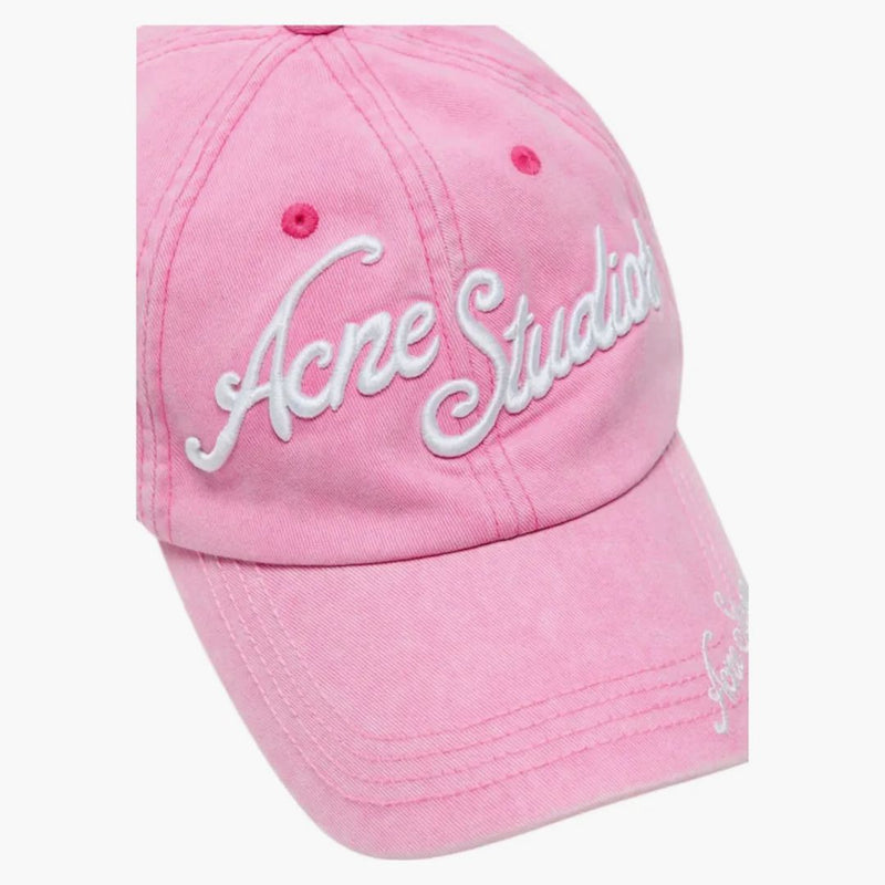Acne Studios Logo Baseball Cap Bubble Pink