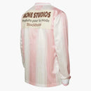 Acne Studios Logo Long Sleeve T-shirt Pink/white