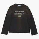 Acne Studios Logo Long Sleeve T-shirt Faded Black