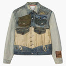 Acne Studios Printed Fitted Jacket Mid Blue