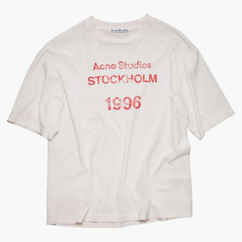 Acne Studios Stockholm 1996 Stamp T-shirt Pale Orange