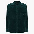 Acne Studios Velvet Shirt Night Green