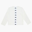 Acne Studios X Kappa Long Sleeve Logo T-shirt White