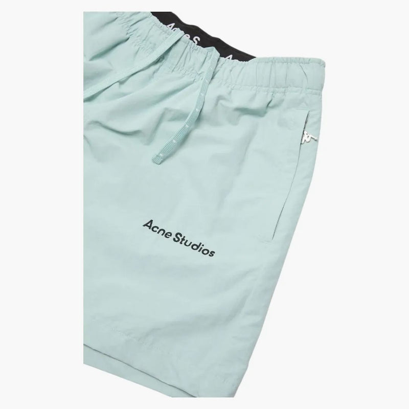 Acne Studios X Kappa Relaxed Fit Shorts Light Blue