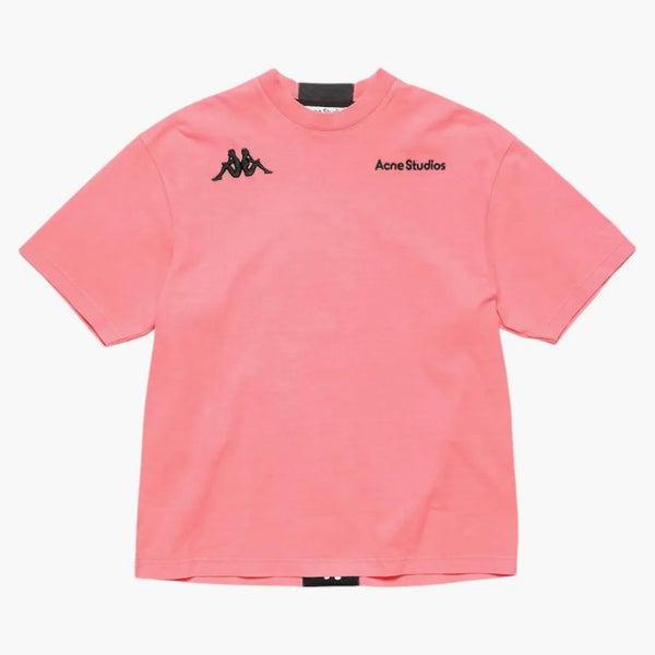 Acne Studios X Kappa Short Sleeve Logo T-shirt Neon Pink