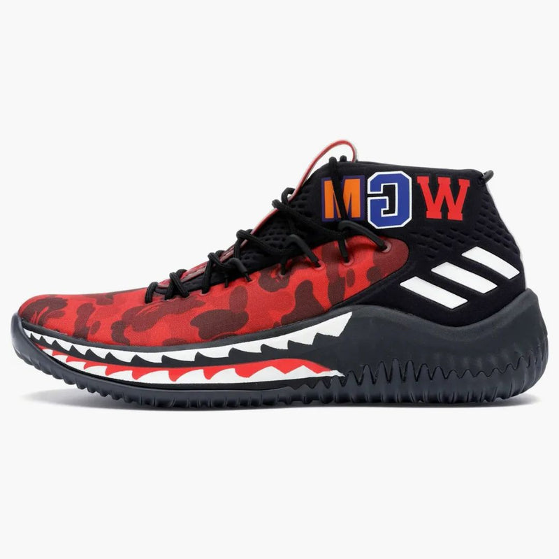 Adidas Dame 4 A Bathing Ape Red