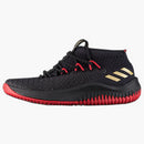 Adidas Dame 4 Black Gold Scarlet