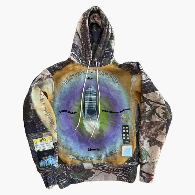 Advisory Board Crystals X Moncler Sacred Mountain Hooded Sweatshirt Multicolor