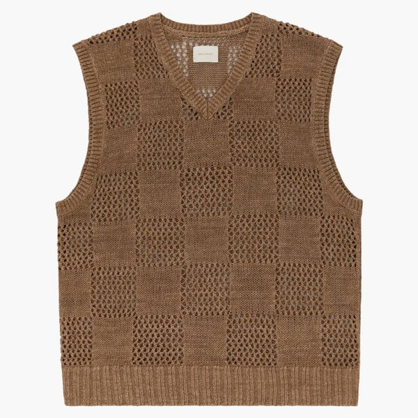 Aime Leon Dore Condotered Linen Vest Brown