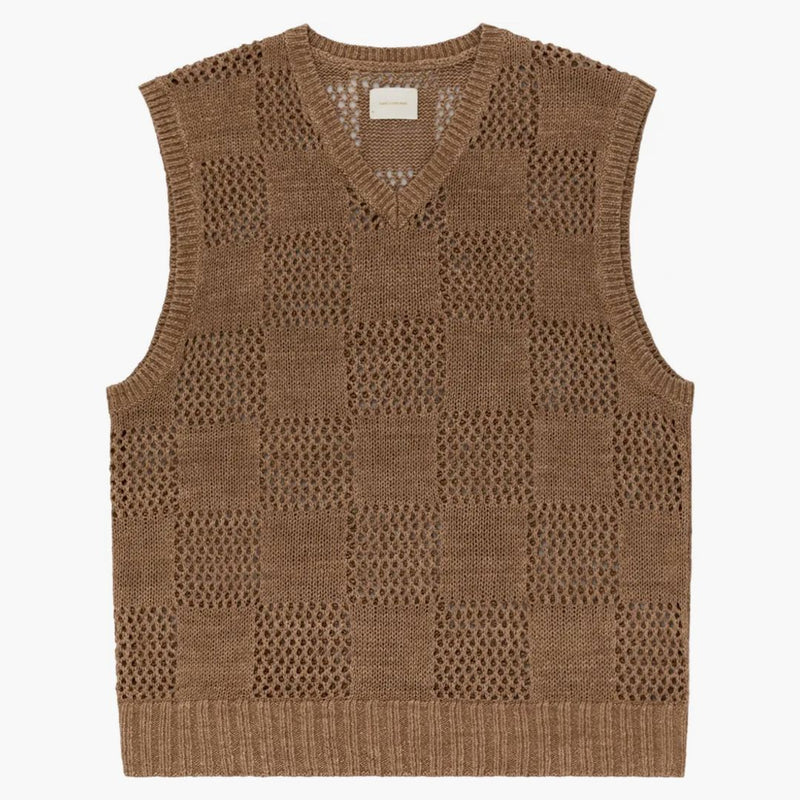 Aime Leon Dore Condotered Linen Vest Brown