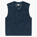 Aime Leon Dore Checkered Linen Vest Navy