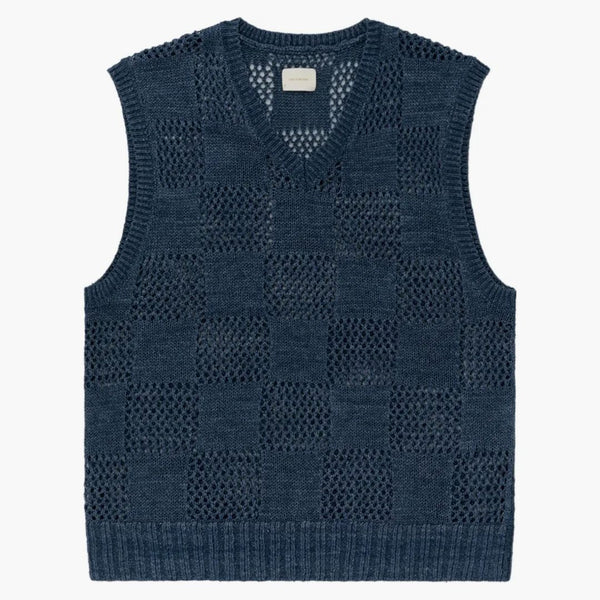 Aime Leon Dore Condotered Linen Vest Navy