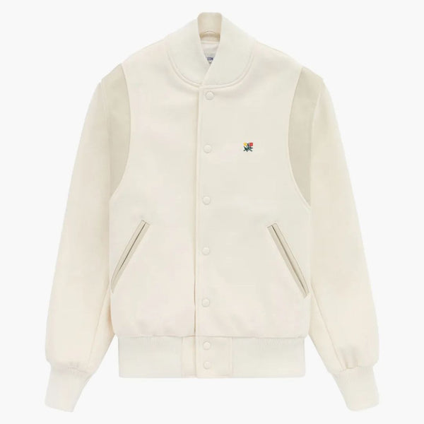 Aime Leon Dore Crest Varsity Jacket Cream