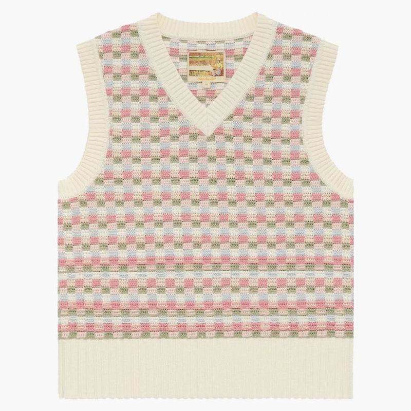 Aime Leon Dore Crochet Vest Brown/Multi