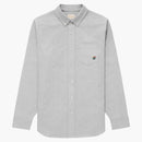 Aime Leon Dore Embroidered Crest Oxford Shirt Gray