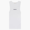 Aime leon dore bordada logo tanque camiseta blanca