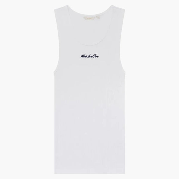 Aime Leon Dore Empoidered Logo Tank Top White