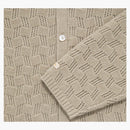 Aime Leon Dore Jacquard Polo Cardigan Misted Lichenen