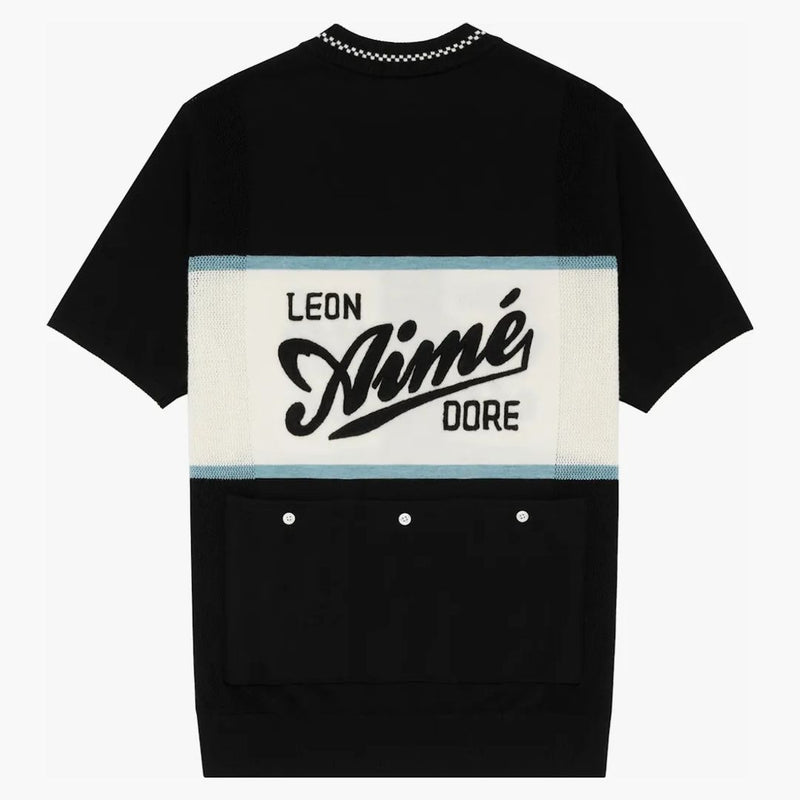 Aime Leon Dore Pletený cyklistický dres černé