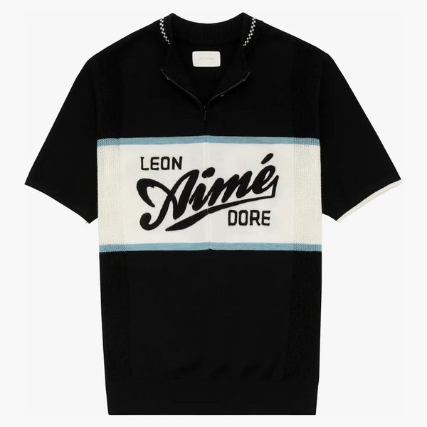 Aime Leon Dore Pletený cyklistický dres černé