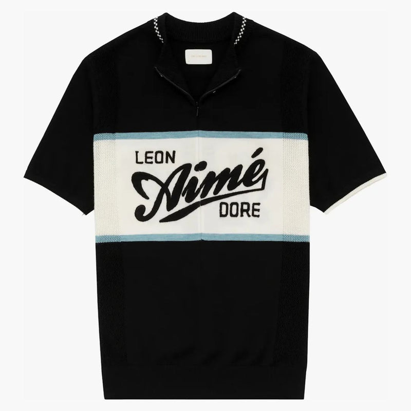 Aime Leon Dore Pletený cyklistický dres černé