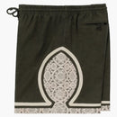 Aime Leon Dore Lace Linen Basketball Short Green