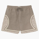 Aime Leon Dore Lace Linen Basketball Short Gray