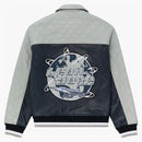 Aime Leon Dore Leather Aimé Concord bunda námořnictva