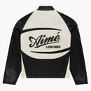 Aime Leon Dore Leather Café Racer bunda černá/bílá