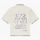 Aime Leon Dore Lesvos Cropped Camp Shirt Cream