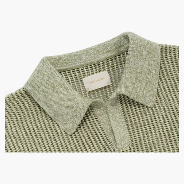 Aime Leon Dore Mesh Knit Polo (SS23) zelená