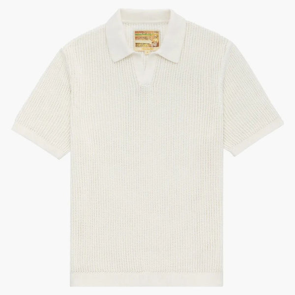 Aime Leon Dore Mesh Knit Polo White