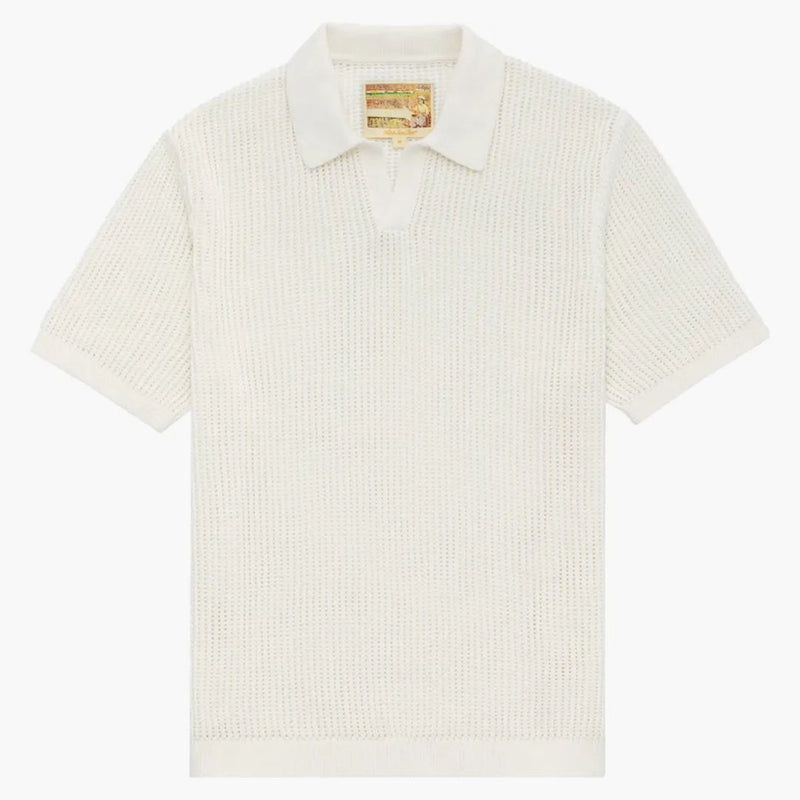 Aime Leon Dore Mesh Plete Polo White