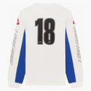 Aime Leon Dore Mesh Moto s dlouhým rukávem čaj bílý