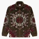Aime Leon Dore Motif Fleece Zip-Up Jacket Olive
