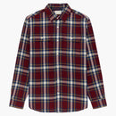 Aime Leon Dore Plaid Cotton Shirt Red