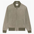 Aime Leon Dore Suede Bomber Jacket Green