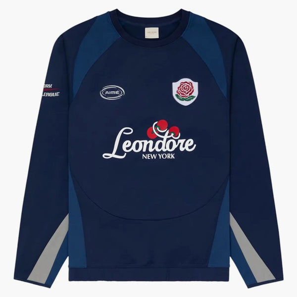 Aime Leon Dore Team Leon Performance Crewneck mikina námořnictva