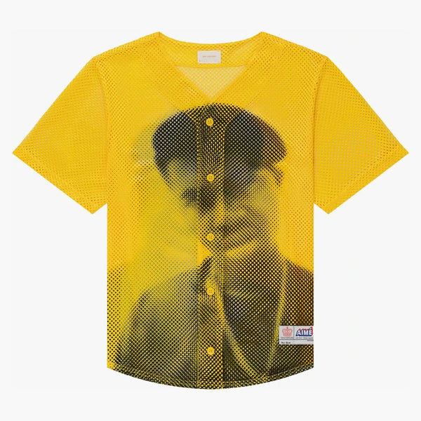 Aime Leon Dore The Genesis Mesh Baseball Jersey žlutá