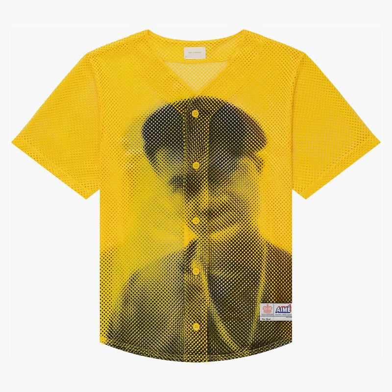 Aime Leon Dore The Genesis Mesh Baseball Jersey Yellow