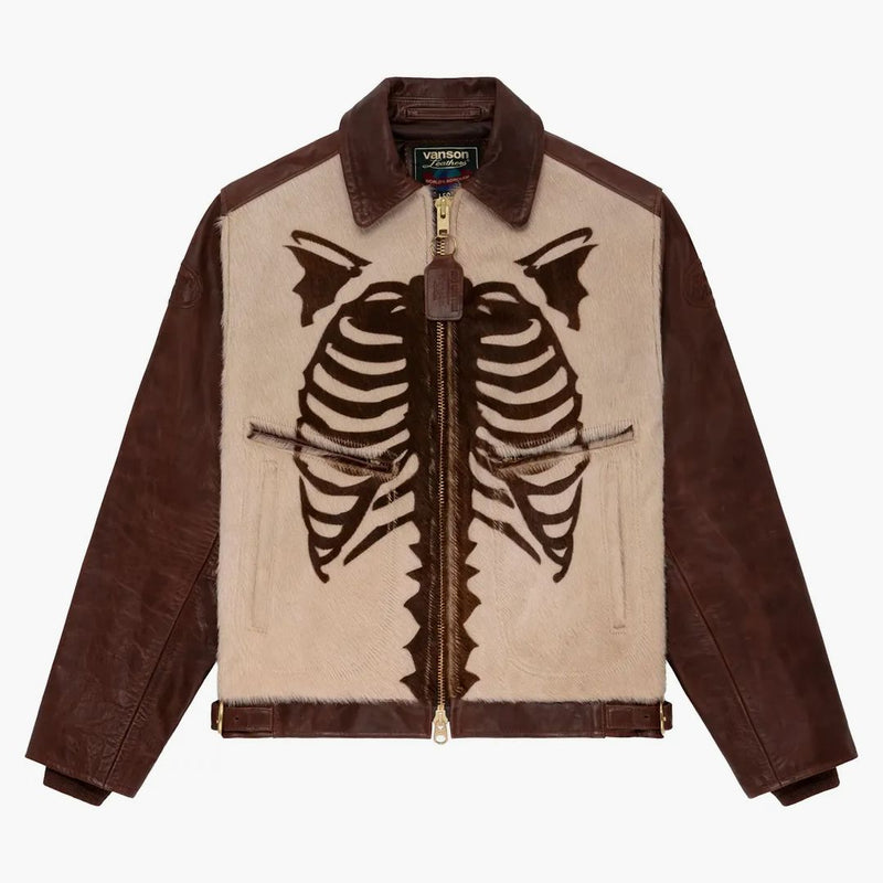 Aime Leon Dore Vanson Pony Hair Bones bunda hnědá